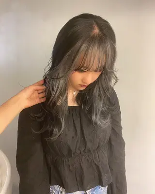 ロング カラー ヘアアレンジ abe yuikaのヘアスタイル