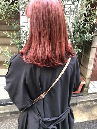 セミロング カラー ヘアアレンジ 🌷ボブ/髪質改善 ストレートのヘアスタイル