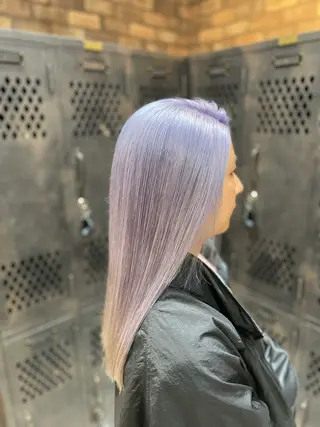 セミロング カラー ✨ハイトーン✨ダブル カラー✨シバサキのヘアスタイル