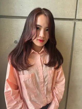ロング カラー abe yuikaのヘアスタイル