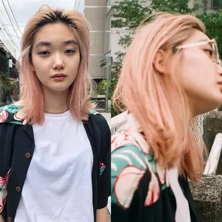 ミディアム カラー “ミニモ最高評価獲得 “代表"Kohei"のヘアスタイル