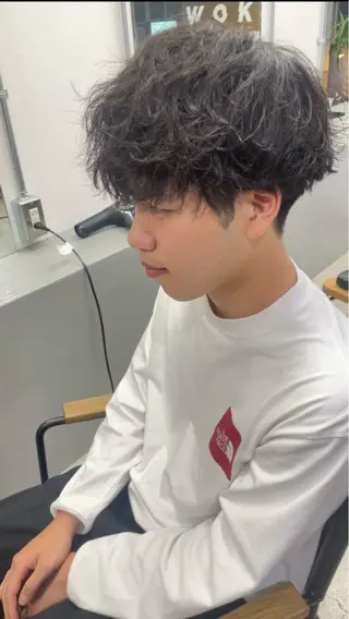 ショート パーマ メンズ メンズ専門サロン wokeのヘアスタイル