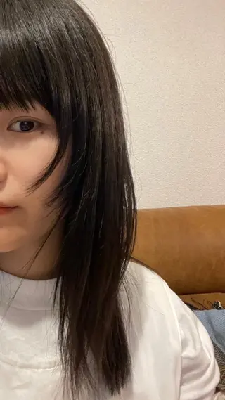 ミディアム カラー パーマ ヘアアレンジ メンズ 切りっぱなしヘアボブ ミディアムヘアRYOのヘアスタイル