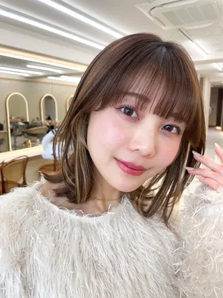 ミディアム 似合わせ特化 ひなたのヘアスタイル