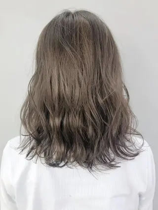 ミディアム カラー パーマ ヘアアレンジ ITbyALBUM 中野店のヘアスタイル