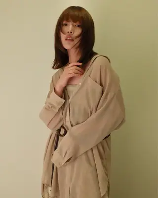 ミディアム カラー ヘアアレンジ パーマ/透明感カラー 元町🌱takutoのヘアスタイル