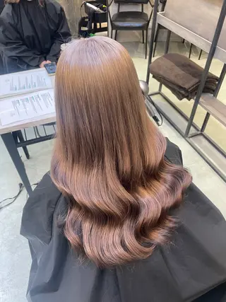 ロング ♡似合わせハイトーン ♡maiのヘアスタイル