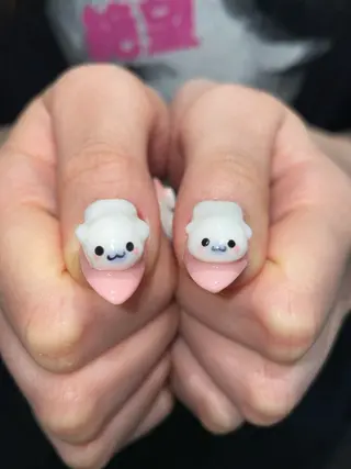 ネイル うの 韓国ﾈｲﾙ໒꒱⋆⭒˚のネイルデザイン