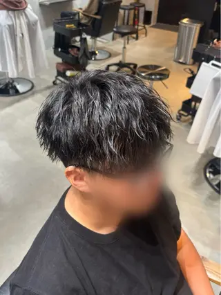 パーマ メンズ メンズ特化 ulus高森蓮のヘアスタイル