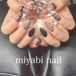 ネイル miyabi nail 桂川駅近くのネイルデザイン