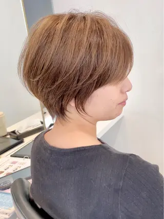 ショート クロスパーマ松永裕久 似合わせカットのヘアスタイル