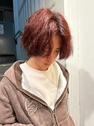 カラー LONESS   表参道所属・桃崎 晏地のヘアスタイル