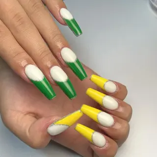 ロング ネイル 下妻ネイルサロン/ 持ちの良いネイルのネイルデザイン