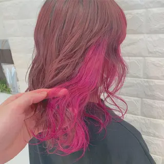 ミディアム ブリーチ&エクステ 🥀ケアカラー特化のヘアスタイル