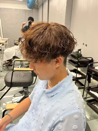 カラー パーマ メンズ メンズパーマ/韓国 ヘア/Mino🤍のヘアスタイル