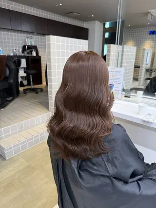 セミロング カラー ヘアアレンジ 💗横浜美容室 💗HARUNAのヘアスタイル