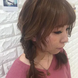 ロング カラー ヘアアレンジ 盛れるレイヤーカット 得意🌹井上美沙のヘアスタイル