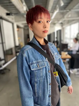 ショート カラー KOOKI スティードトーキョーのヘアスタイル