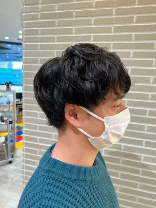 パーマ メンズ 赤本悠斗波巻きパーマ メンズパーマのヘアスタイル