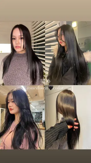 カラー YURiA レイヤー🫧のヘアスタイル