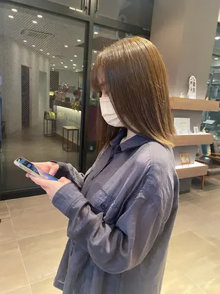 ミディアム カラー 🕯透明感カラー／ 似合わせレイヤー🎀のヘアスタイル
