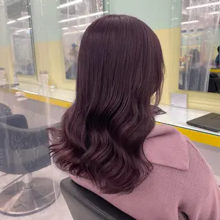 セミロング カラー ヘアアレンジ mai🍑暖色カラー /レイヤー💖のヘアスタイル