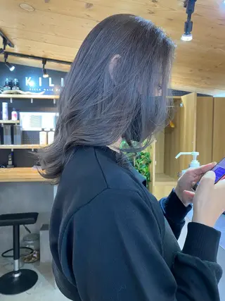 ミディアム カラー 🧸艶々韓国ヘア 🧁mizunaのヘアスタイル