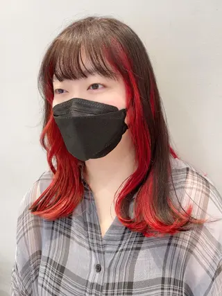 セミロング カラー 🦖鶴岡 香純🦖のヘアスタイル