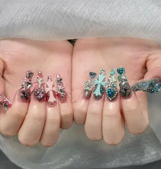 ロング カラー Bling Salonのネイルデザイン