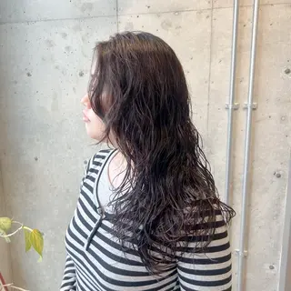 セミロング パーマ 🤡暖色レイヤー 🤡みさきのヘアスタイル