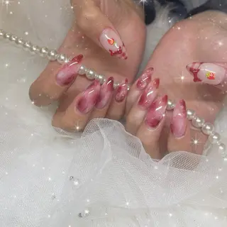 ネイル Blue daisy RIN🎀のネイルデザイン