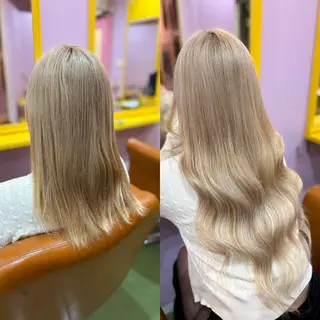 セミロング チビ編み込みエクステ どぅ〜す/YUIのヘアスタイル