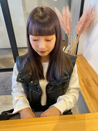 セミロング カラー 🌼ハイライト透明感 🌼maiのヘアスタイル