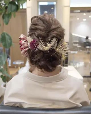 ヘアアレンジ 大人女性のショート 戸高昌紀のヘアスタイル