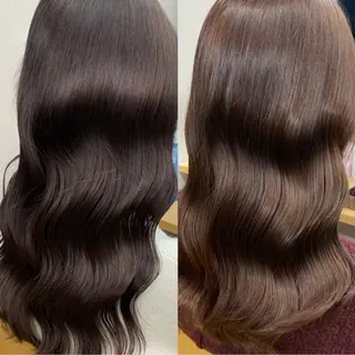 ミディアム カラー プル艶職人/ にしものヘアスタイル