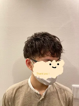 ショート パーマ メンズ 松本 早矢のヘアスタイル