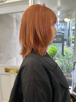 ミディアム カラー じゅわっと暖色カラー 🍊Moemiのヘアスタイル