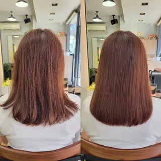 セミロング 野村 果音(カノン)のヘアスタイル