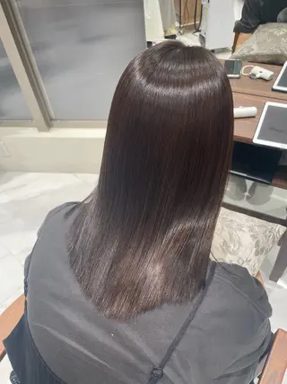 ミディアム mion🦋韓国ヘア 透明感カラー🫧のヘアスタイル