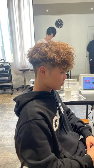パーマ メンズ 大人男子の メンズパーマのヘアスタイル