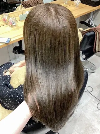 セミロング カラー ヘアアレンジ/柔らか 艶カラー/AKARIのヘアスタイル
