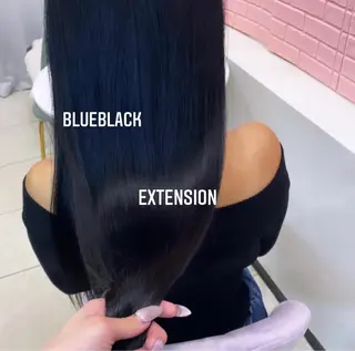 ロング カラー エクステ🩵ブリーチ 韓国ヘア🩵KAEのヘアスタイル