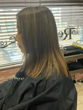 セミロング カラー 髪質改善 LIME 長野駅のヘアスタイル