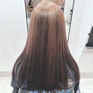 ロング カラー スキバサミを使わない カット🌼唯🌼のヘアスタイル