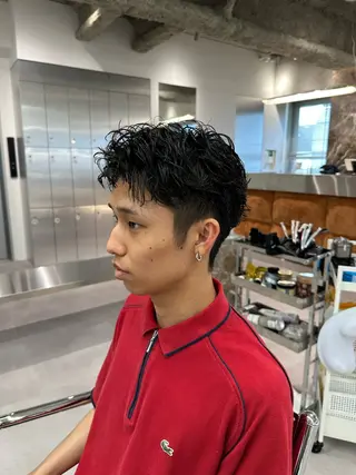 ショート パーマ メンズ 丸山飛鳥/アメカジ /パーマ/渋谷/のヘアスタイル