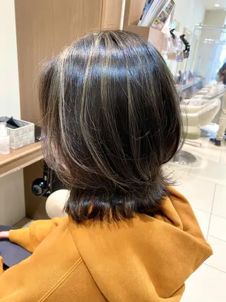 ミディアム カラー 横山 直輝のヘアスタイル