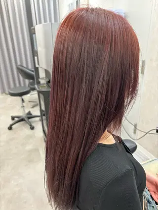 ロング かがみ/メンテナンス カット無料のヘアスタイル