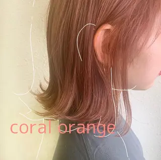 セミロング カラー ヘアアレンジ 赤味消し.髪質改善 🌿𝘠𝘜𝘙𝘐のヘアスタイル