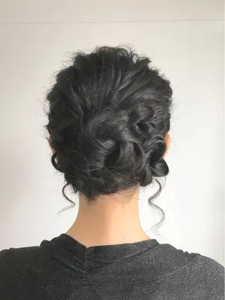 セミロング ヘアアレンジ yoshi ☆のヘアスタイル