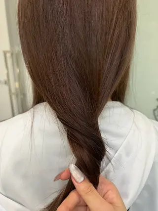 セミロング 田中 蘭菜のヘアスタイル